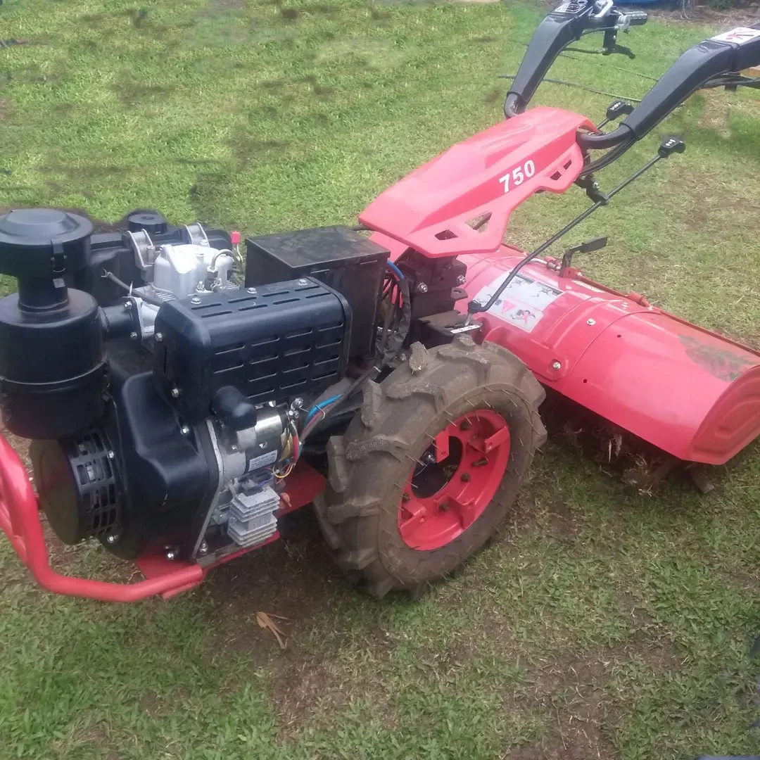 Cultivador rotativo de 80cm, azadas rotativas, tractor montado en la parte trasera, tractor para caminar, tractor de dos ruedas, aprobado por la CE