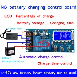 XY-L30A Storage Battery Charging Control Module Protection Board Charger Time Switch LCD Display DC 6-60v 30A