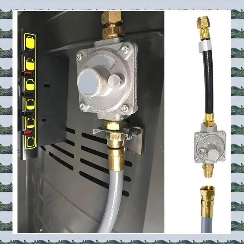 ABQR Replacement Of 3030CNG For 710-0003 Gas Grill Natural Grill Regulator Gas Grill With Hose 1/2Inch Male Flare Fitting
