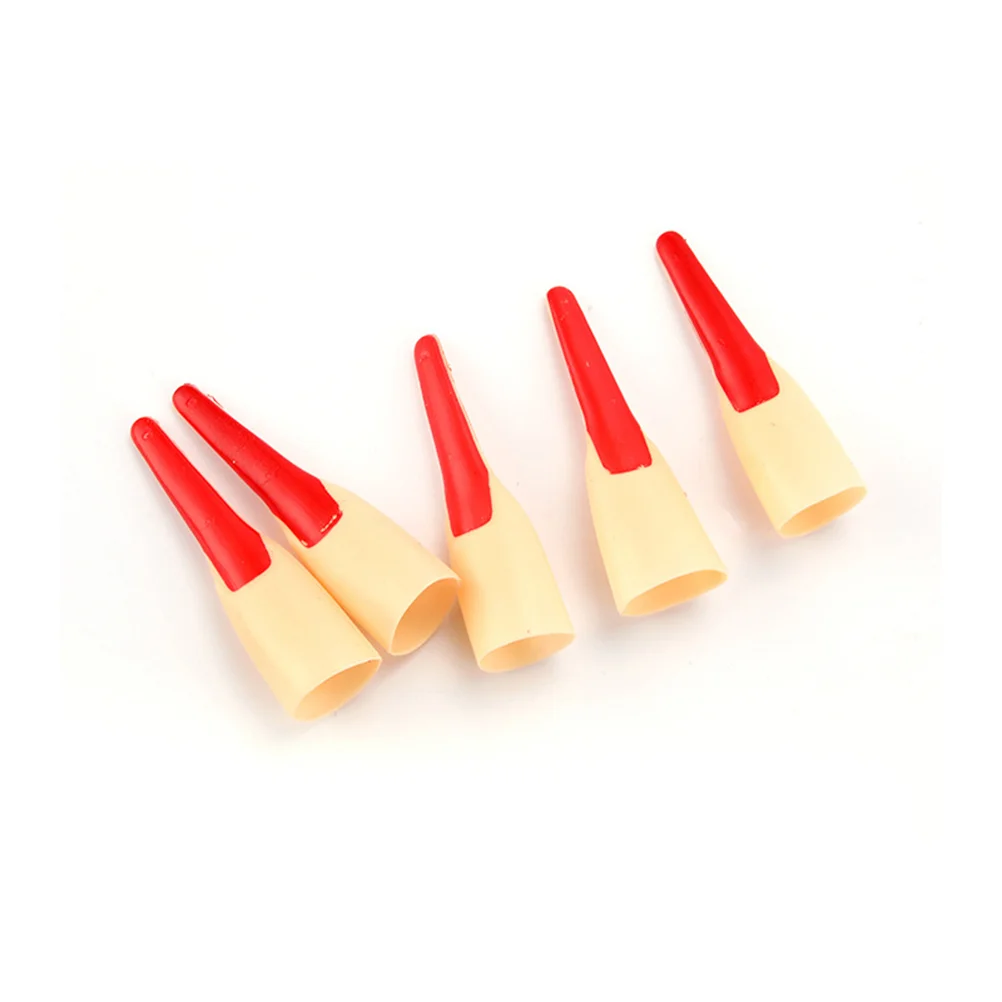 10 Pcs Zombie Fake Nail Skull Nails Finger Cots Cosplay Cover Halloween Party Accessories