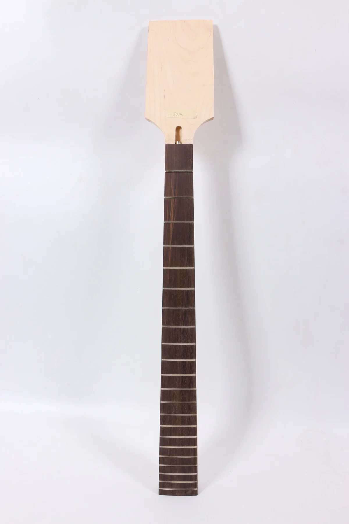 

Yinfente Bass 24 Fret Guitar Neck 30 Inch Maple Rosewood Fretboard Paddle Headstock Neck Bolt on Heel No Inlay Unfinished DIY