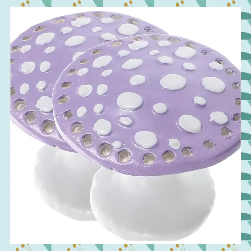 

A71P грибная подставка для ювелирных изделий, держатель для сережек и органайзер, поднос для колец, ожерелий и безделушек, настольные украшения