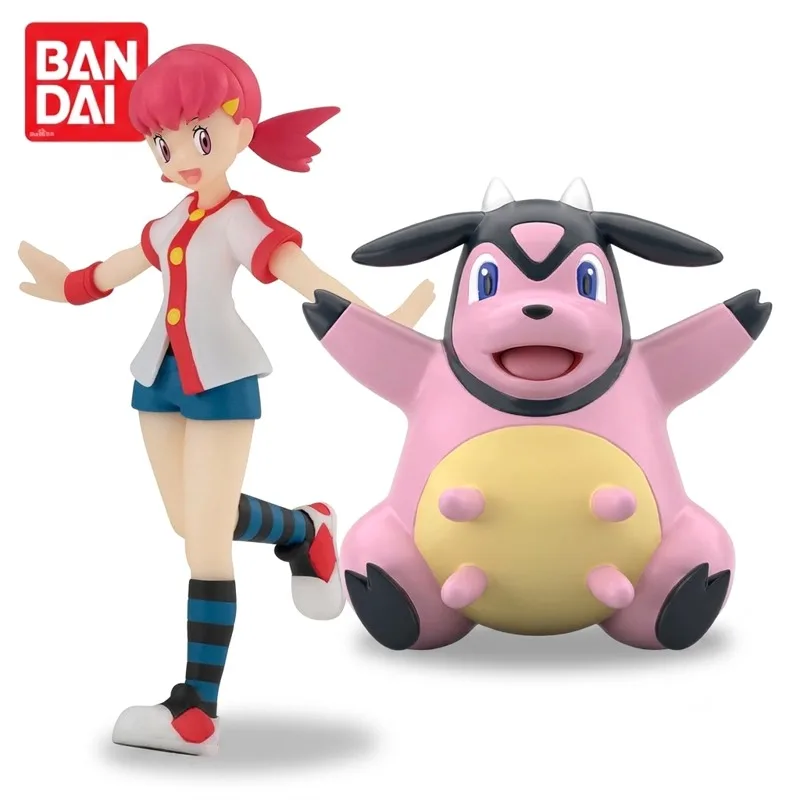 figurine-d'action-bandai-pokemon-miltank-whitney-modele-de-poupee-neuf-en-boite-personnages-d'anime-jouets-en-stock