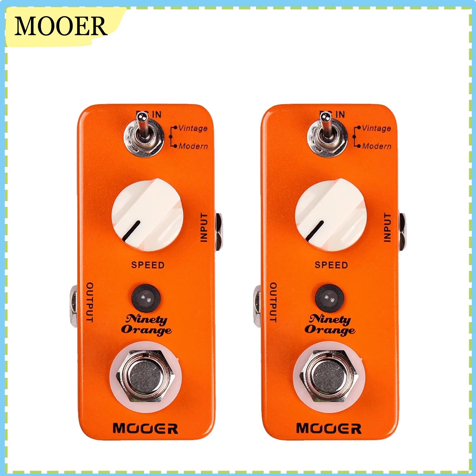 

Mooer Ninety Orange Micro Mini Analog Phaser Electric Guitar Effect Pedal True Bypass Guitar Effect Pedal