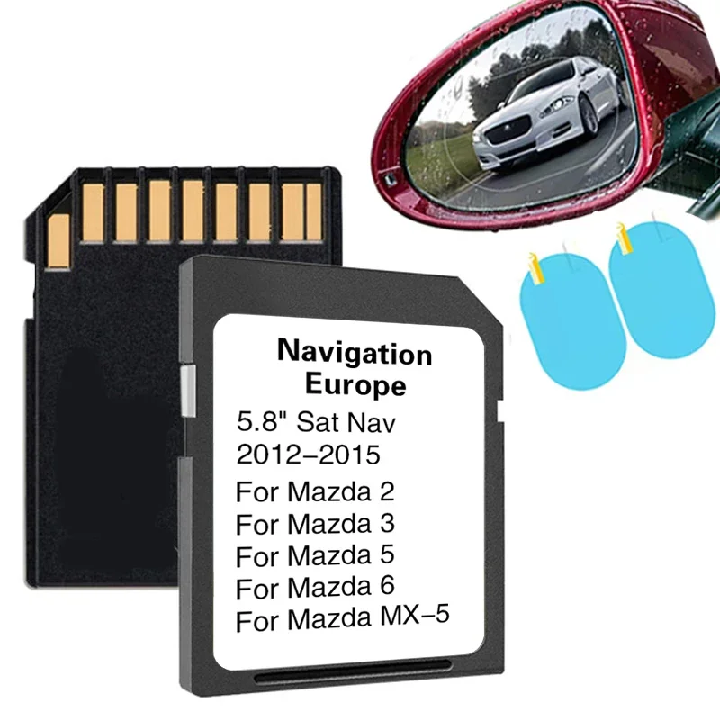 8GB AVN1 units Navigation Navi SD Card Europe Britain Maps NVA-SD8110EU 2023/2024 Latest for Mazda 2/3/5/6/MX-5 Car GPS