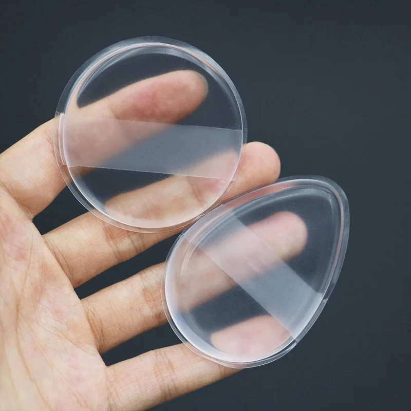 1/2PCS Soft Silicone Powder Puff Sponge For Cosmetic Face Foundation BB Cream No Powder Eating Powder Cosmetic Puff Makeup Tools