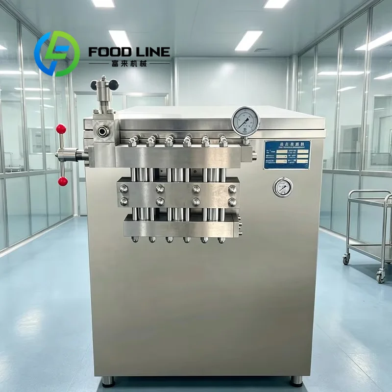 Commercial High Pressure Homogenizer, Stable Working Pressure, Low Noise, Perfect For Fruit Juice And Beverage Manufacturing