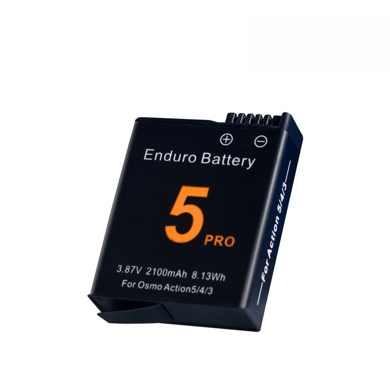 High-Quality 3.87V 2100mAh for DJI Osmo Action 5 Pro Action 4/3 Sports Camera Battery Long Battery Life A-grade Battery Cell