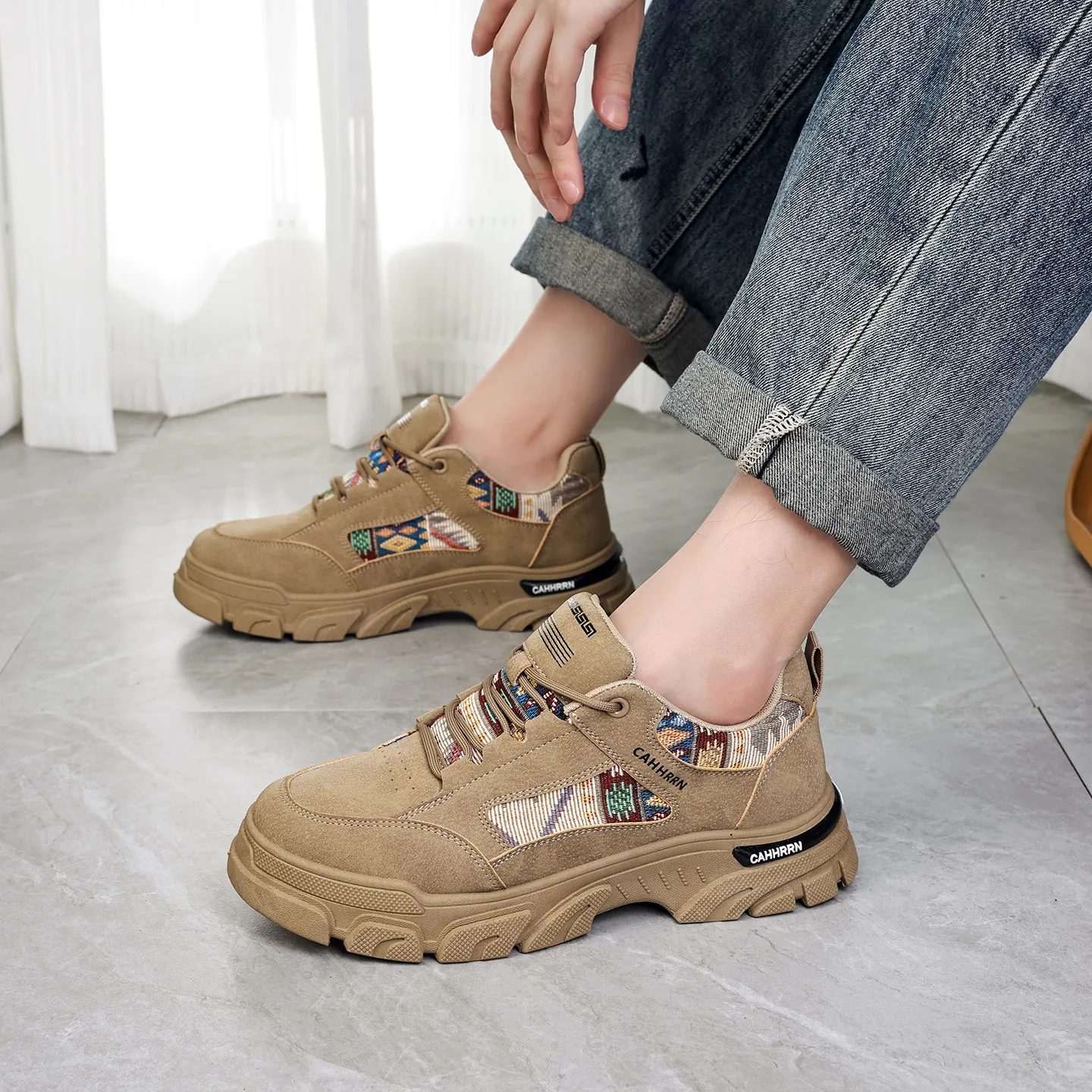 2026 New Men's Breathable Mesh Sneakers Trendy Casual Shoes Fashionable Versatile Comfortable Breathable Outdoor Sneakers