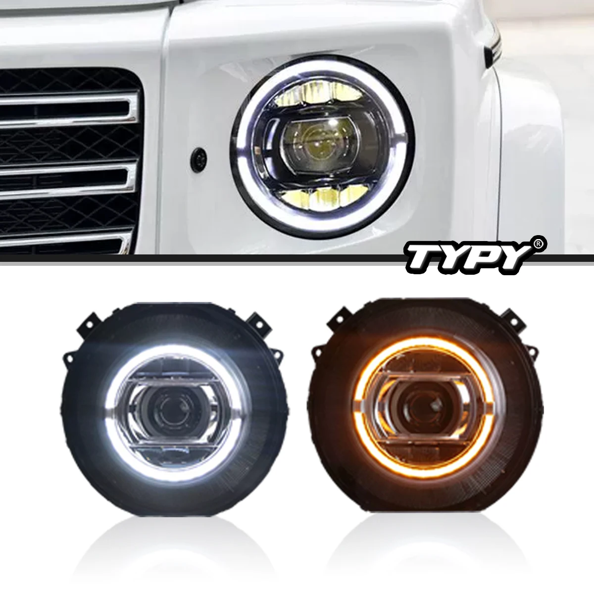 TYPY Headlight Assembly For Mercedes-Benz W463 Headlamps G-Class G Class 2007-2017 Projector Lens Auto Accessories