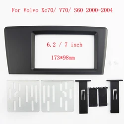 2 Din Car Radio Fascia for Volvo V70 XC70 S60 2000-2004 DVD Frame Dash Mount Kit Adapter Trim Facial Panel Frame Dashboard Bezel