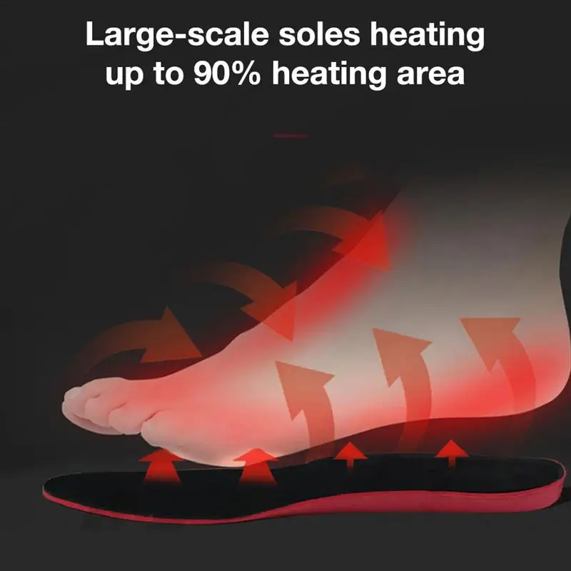 Rechargeable Heated Shoe Insoles Electric Foot Warming Pad Feet Warmer Sock Pad Mat Winter Outdoor Sports Heating Insole Winter