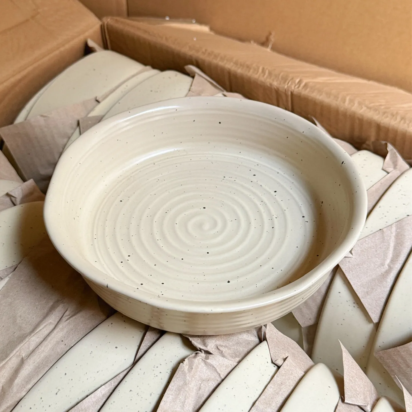 HYS splashing ink irregular fruit and vegetable salad bowl ceramic high-value personal special large-capacity deep plate