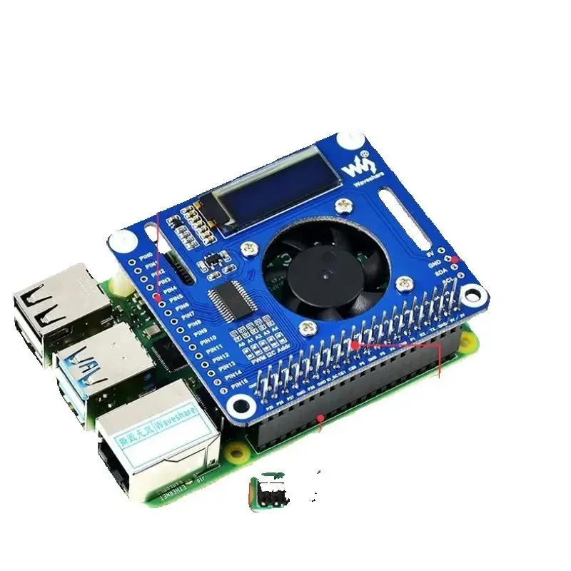 Expansion board-1 Expansion board- 5 sets of interfaces 2 × 20 Raspberry pi 5/4B