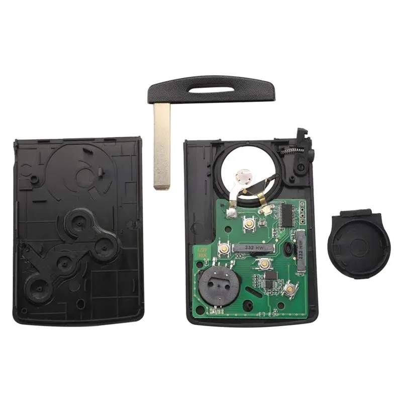 For Renault Megane 3 Megane III Compatible 4 Button Remote Key Card 433Mhz Smart Keyless Technology PCF7952/7952 Chip