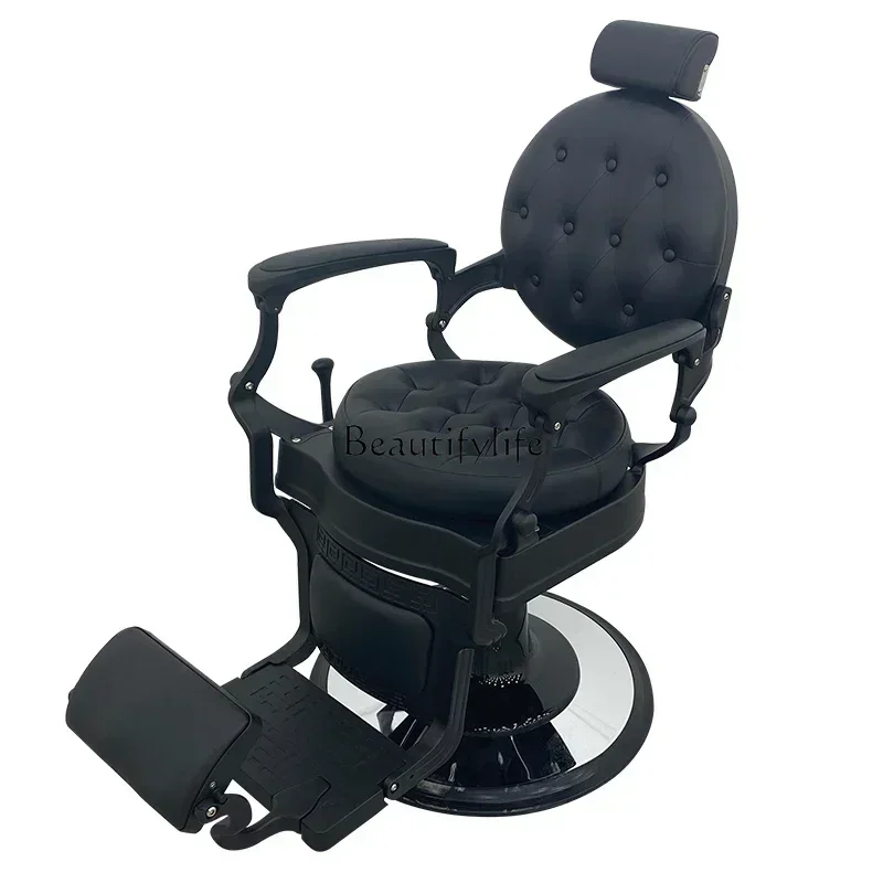 

Chair Retro Oil Head Chair Hairdressing Hair Saloon Dedicated Hair Salon Shaving Lifting Hair Cutting Chair