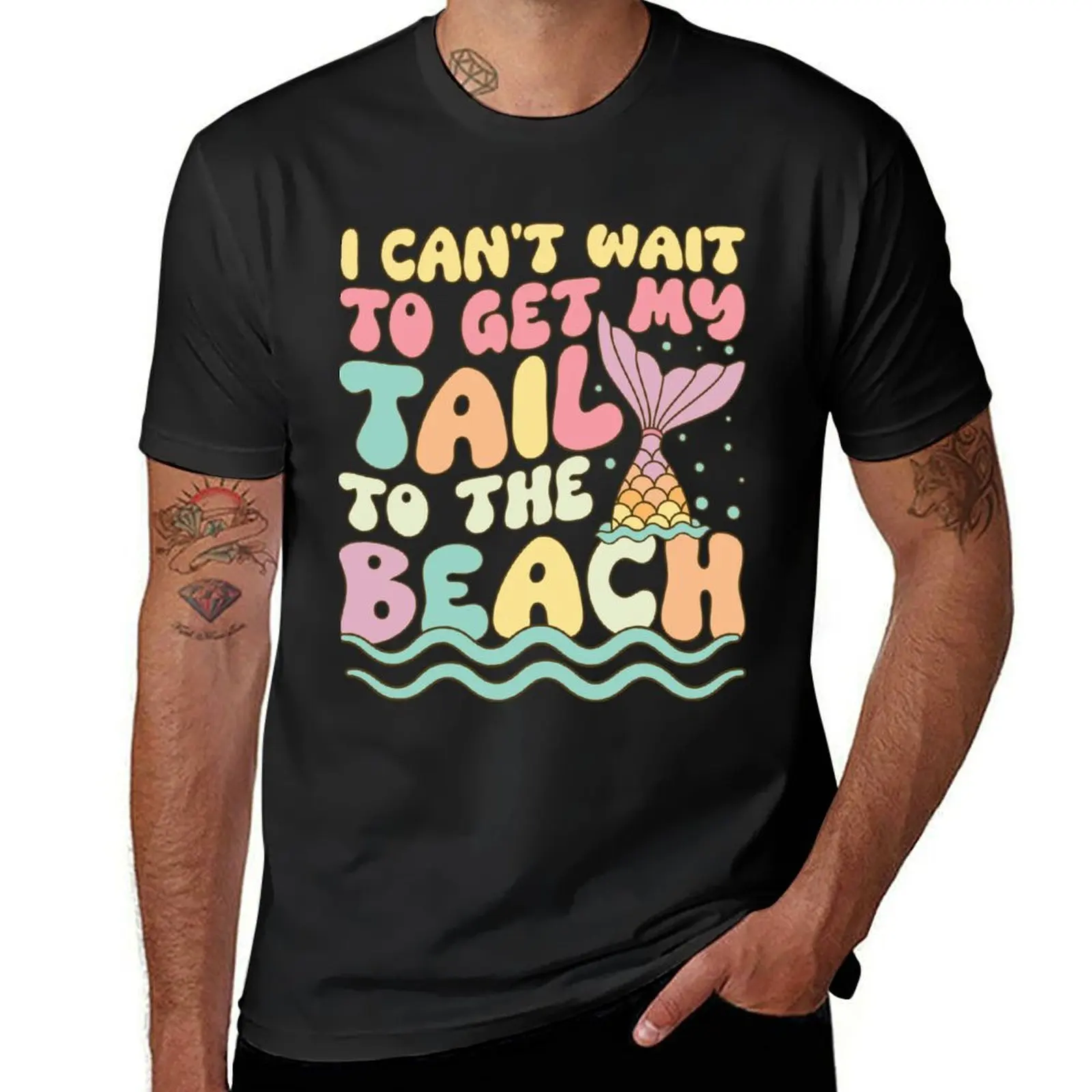 

I Can’t Wait To T-Shirt Blouse customizeds funny meme t-shirts plus sizes Men's cotton t-shirt