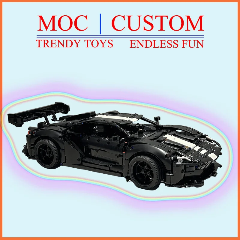 Specially Customized MOC Classic GT Supercar Technic Model - Trendy Educational Toy - Fun Building Game Set For Gifts
