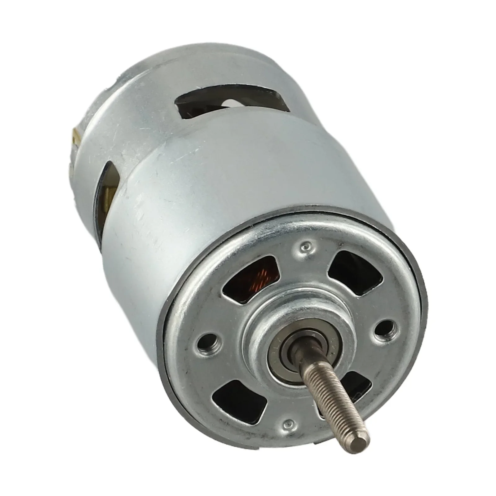 21V for Lawn Mower 755 Motor Maintenance Free Metal Construction 21V Powerful Motor 24V for Lawn Mower Motor Cutter Silver