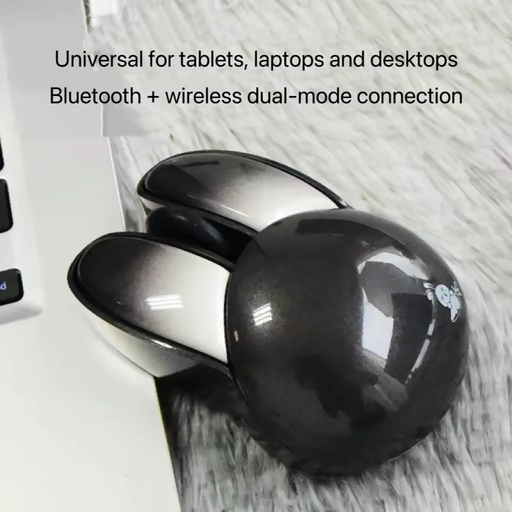 M6C Evil Rabbit Wireless Dual-Mode Mouse, Bluetooth Illuminated.