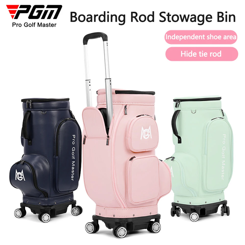 

PGM Golf Travel Bags with Wheels Lightweight Portable Women Microfiber leather Golf Clothing Bag YWB051