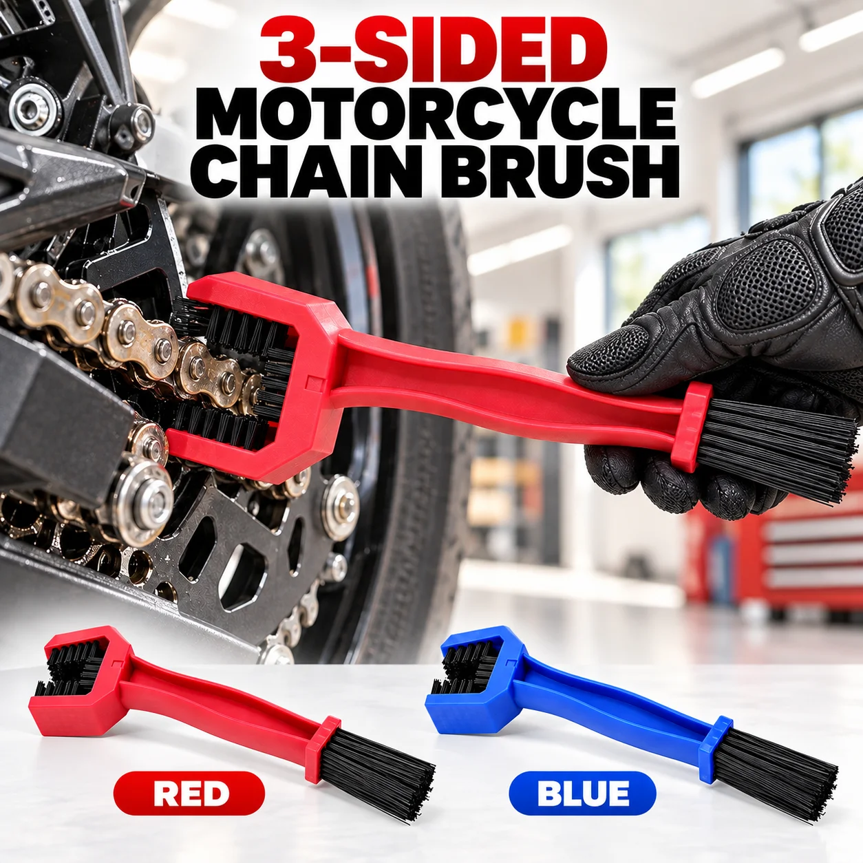 Universal Bicycle Chain Cleaner Cycling Chain Cleaning Brush Motorcycle Electric Vehicle Cleaning Tools Bike Care Accessories