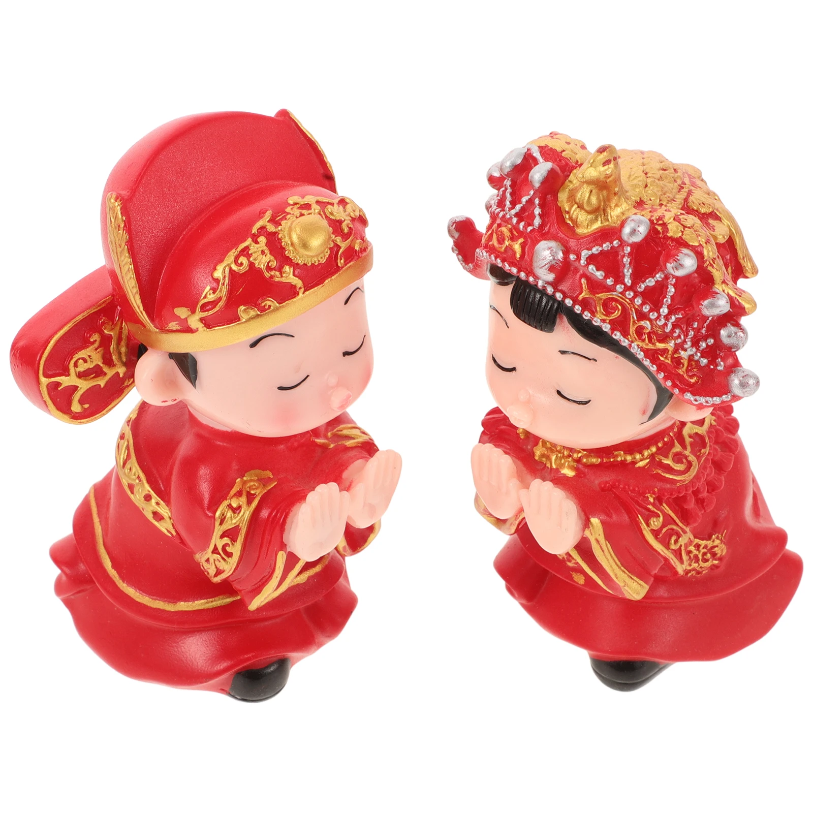 

Cartoon Newlyweds Figurines Wedding Vinyl Decor Couple Tabletop Adorable Home Decor Romantic Atmosphere Study