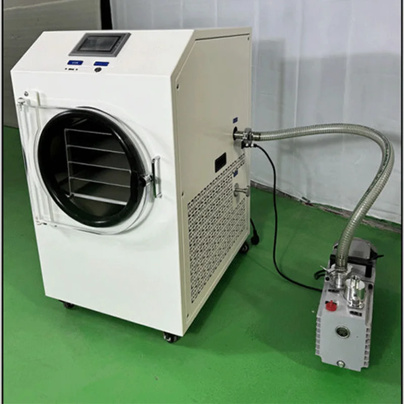 HFD-1/HFD-4 Vacuum Fruit Freeze Drying Dried Machines Mini Vegetables Lyophilizer Food Freezer Dryer