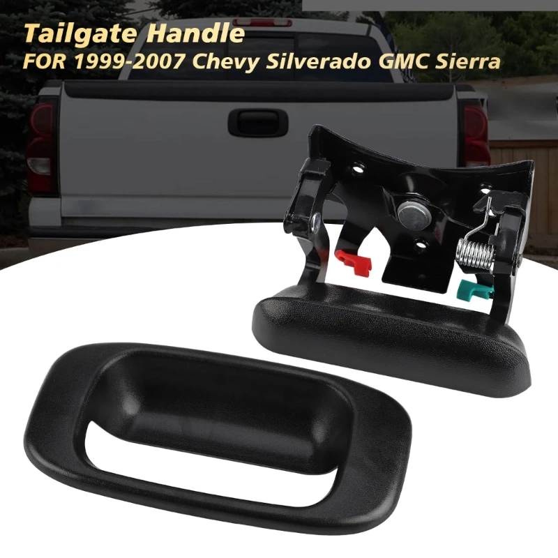 Upgraded Rear Handle Set Stylish Rear Handle Trim Set 15997911 for Your Vehicle Long lasting & Simple Installation