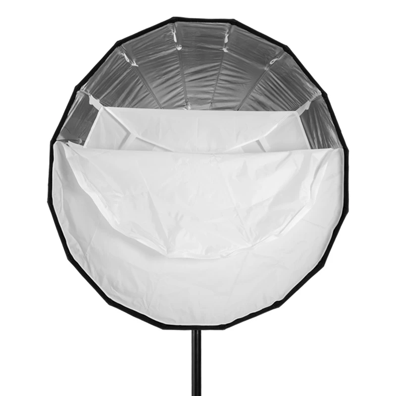 Parabolic Quick-Open Softbox with Bowens Mount Portable Lighting Modifier Para Diffuser Kit for Studio Flash Strobe
