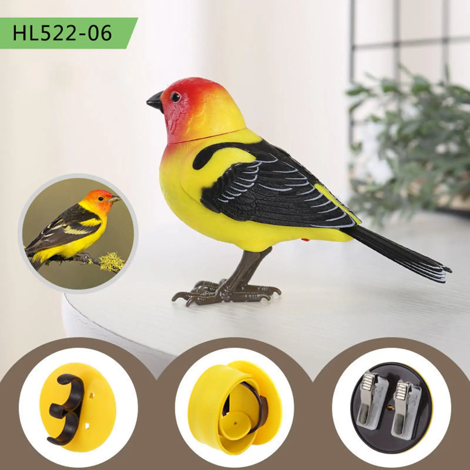 Bird Toys For Kids Electric Bird Toy Desktop Realistic Talking Electronic Pet For Sensory Play Birthday Outdoor Room Decor Party