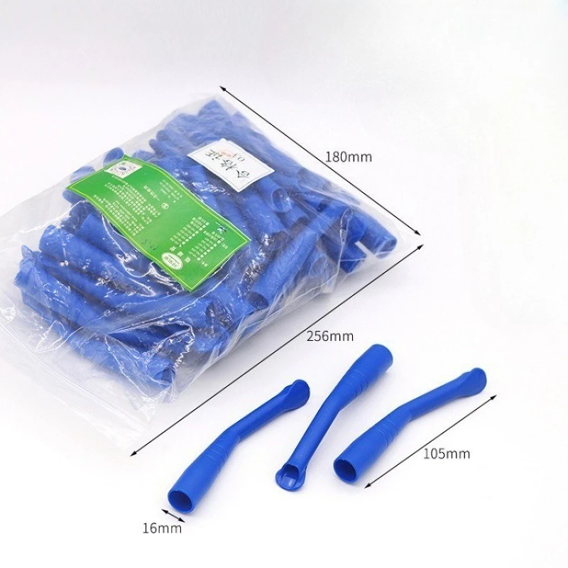 10/20pcs Lab Chair Strong Weak Suction Disposable Saliva Suction Tube Small/large Duckbill Blue Sterilized By High Temperature s
