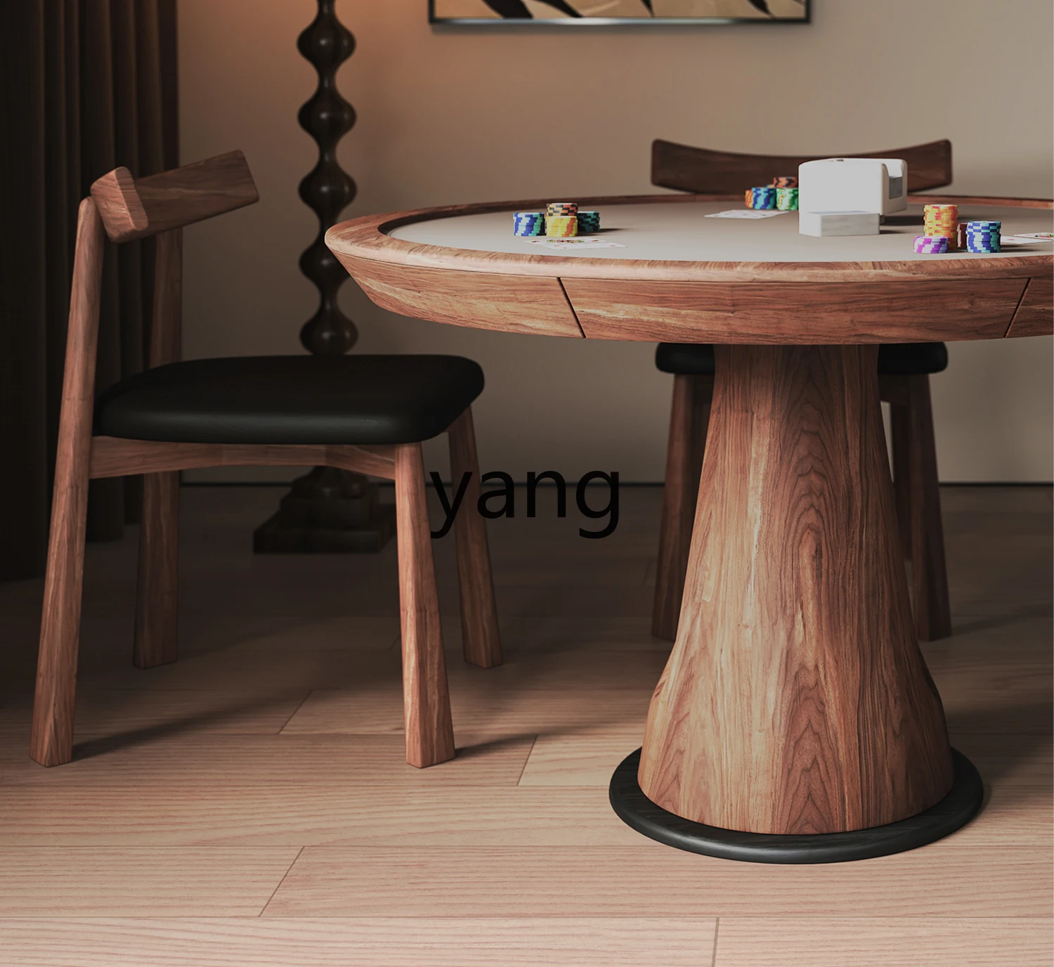 LH solid wood poker table professional egg special table advanced medieval style chess and card table