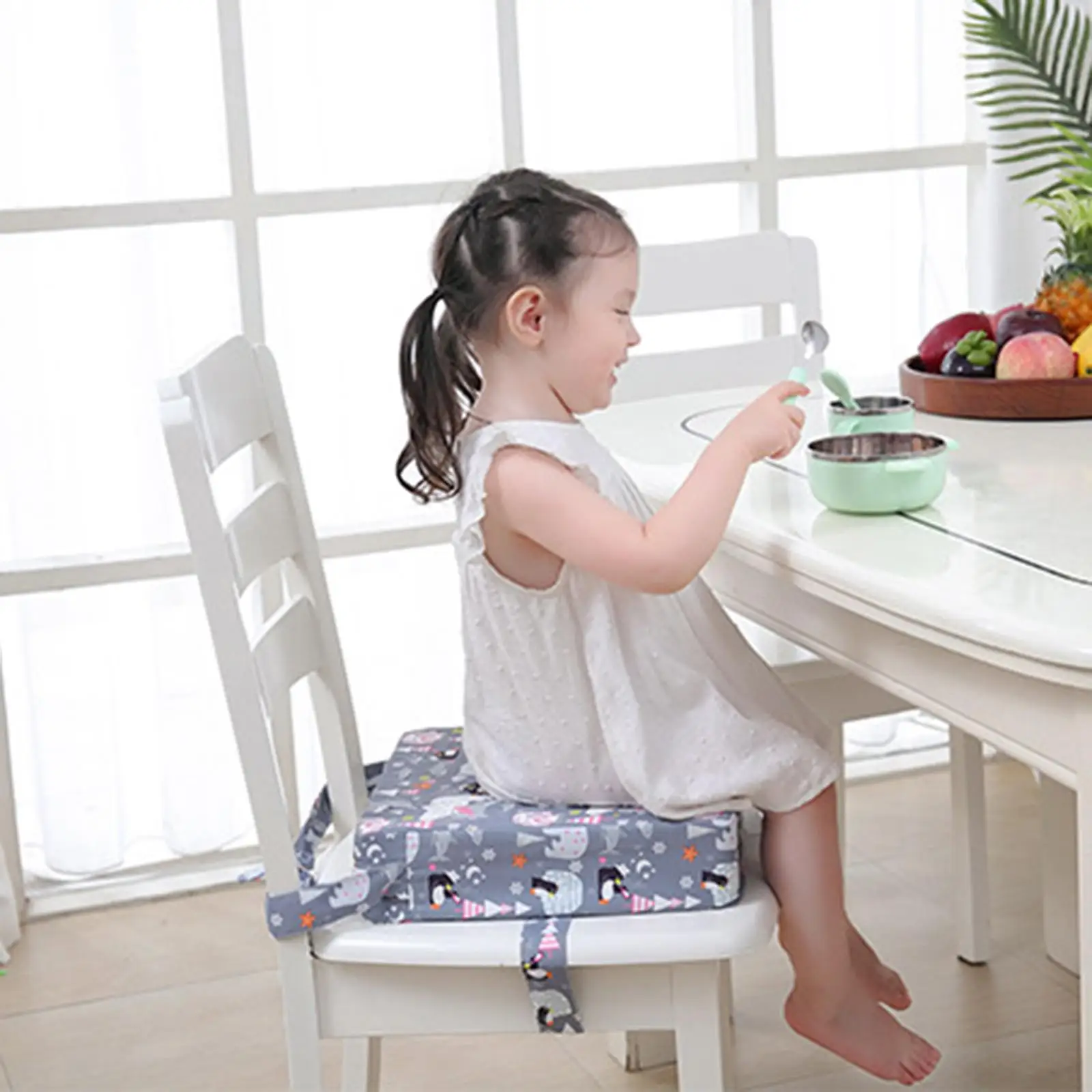 Dining Chair Booster Cushion Chair Increasing Cushion Chair Heightening Cushion for Boys Girls Toddler
