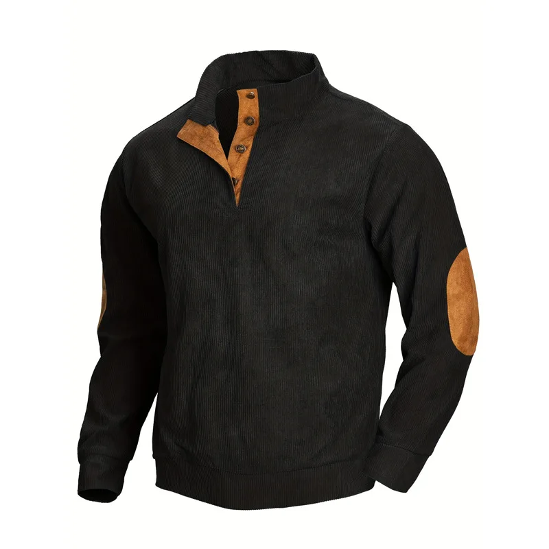 Spring Fall New Men's Jacket Pullover Men Long-sleeved Sweatshirt New Outdoor Sports  Casual Patchwork Sweatshirt Men's Clothes