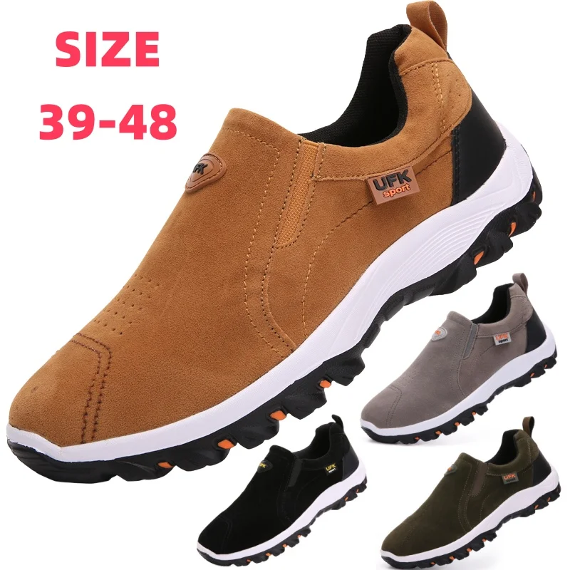 

New Outdoor Hiking Camping Light Running Jogging Casual Sports Men's Shoes Non-slip Loafers Hiking Shoes Large Size 38-50