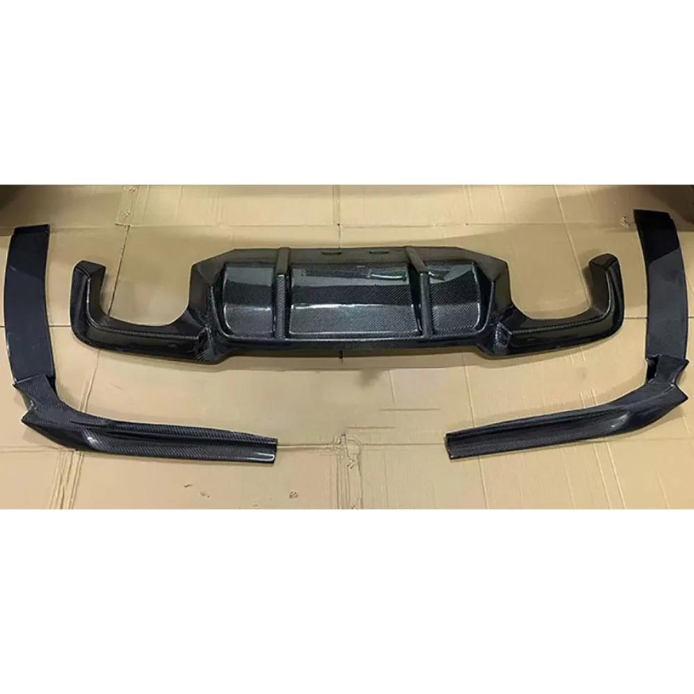 for BMW 5 Serise F10 M5 2012-2017 Carbon Fiber Car Rear Bumper Lip Diffuser With Splitters FRP Rear Lip Spoiler Extension