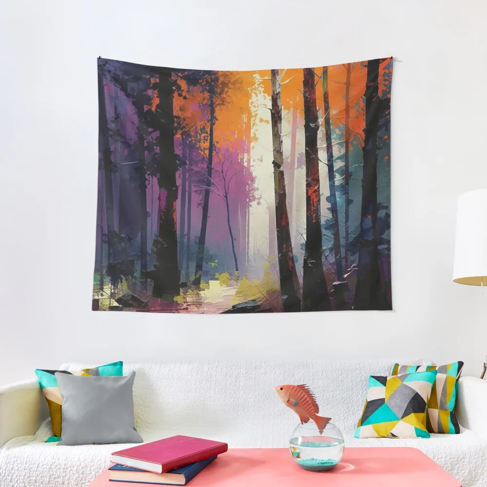 

forest abstract Tapestry Decorative Paintings Things To The Room Bed Room Decoration Aesthetic Decoration Tapestry