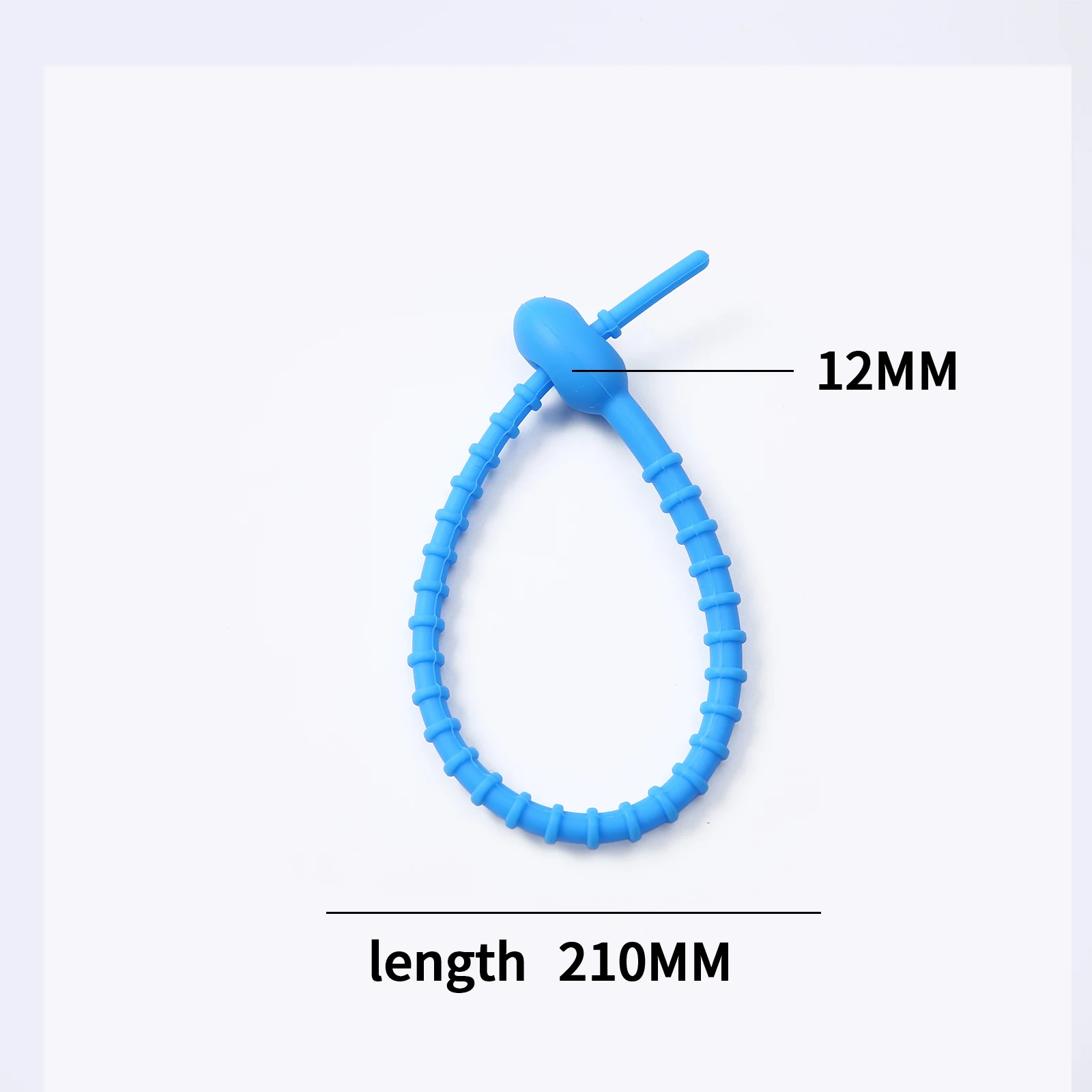 KeyChain Tag Rope Silicone Rubber Loop, DIY Key Holder