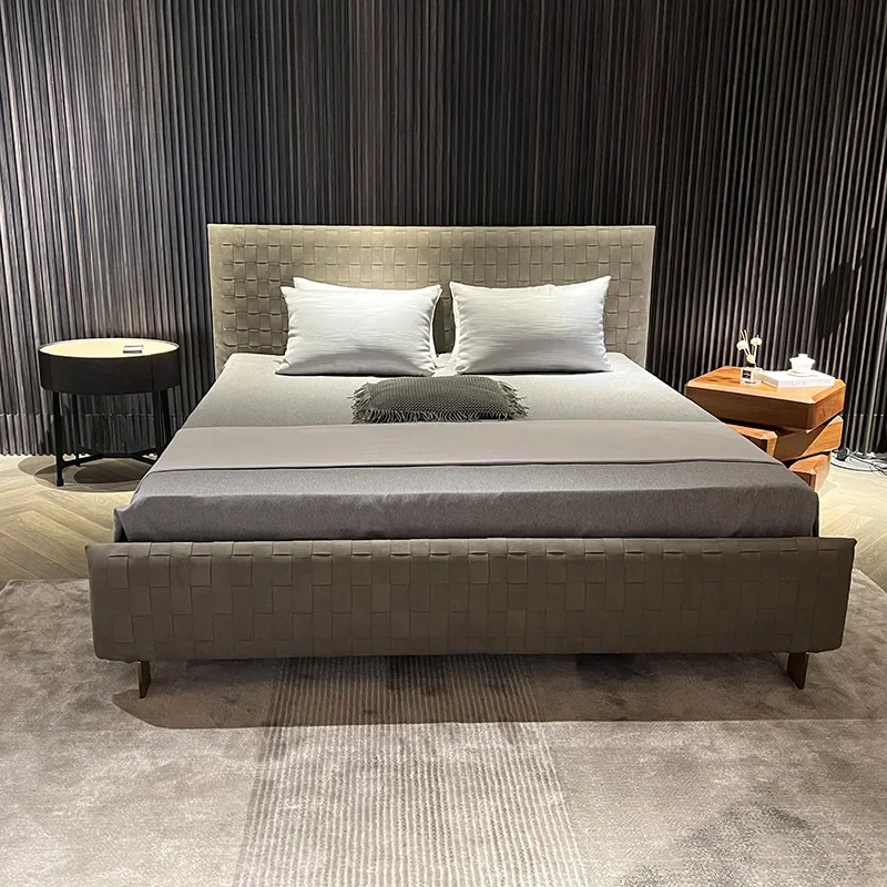 سرير مزدوج كبير ومتوسط وكبير مصمم سرير وابي راقي