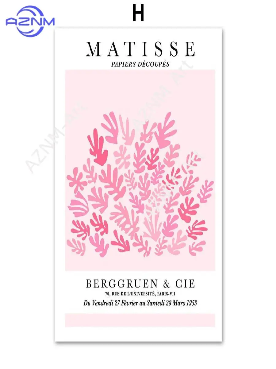 Nordische Rosa Mädchen Linienkunst Leinwand Matisse Picasso Bauhaus Galerie Wanddekoration Wohnzimmer Nordische Poster Drucke