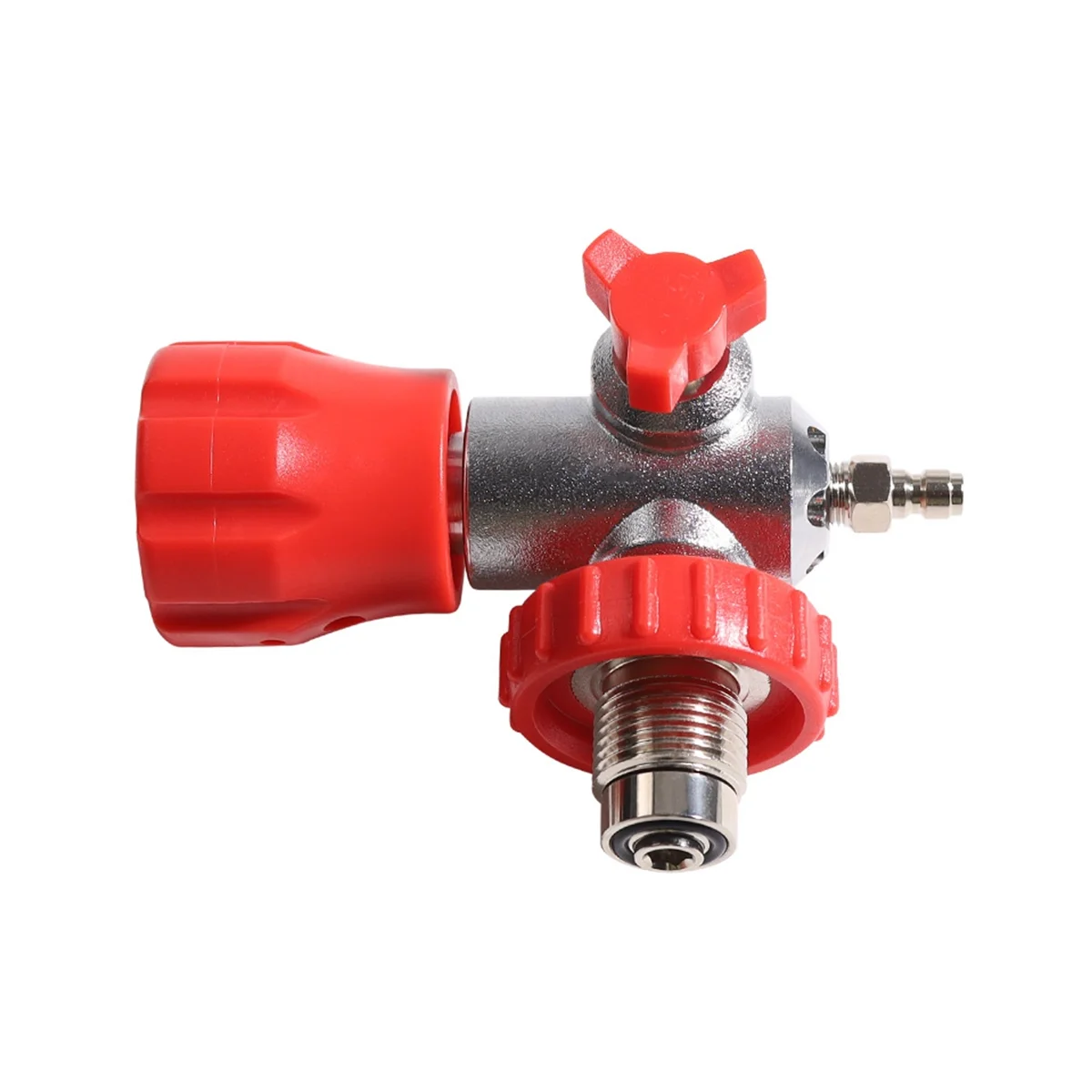 G5/8-14 Scuba Valve Regulator Fill Station Hose Inflate Connector,Red