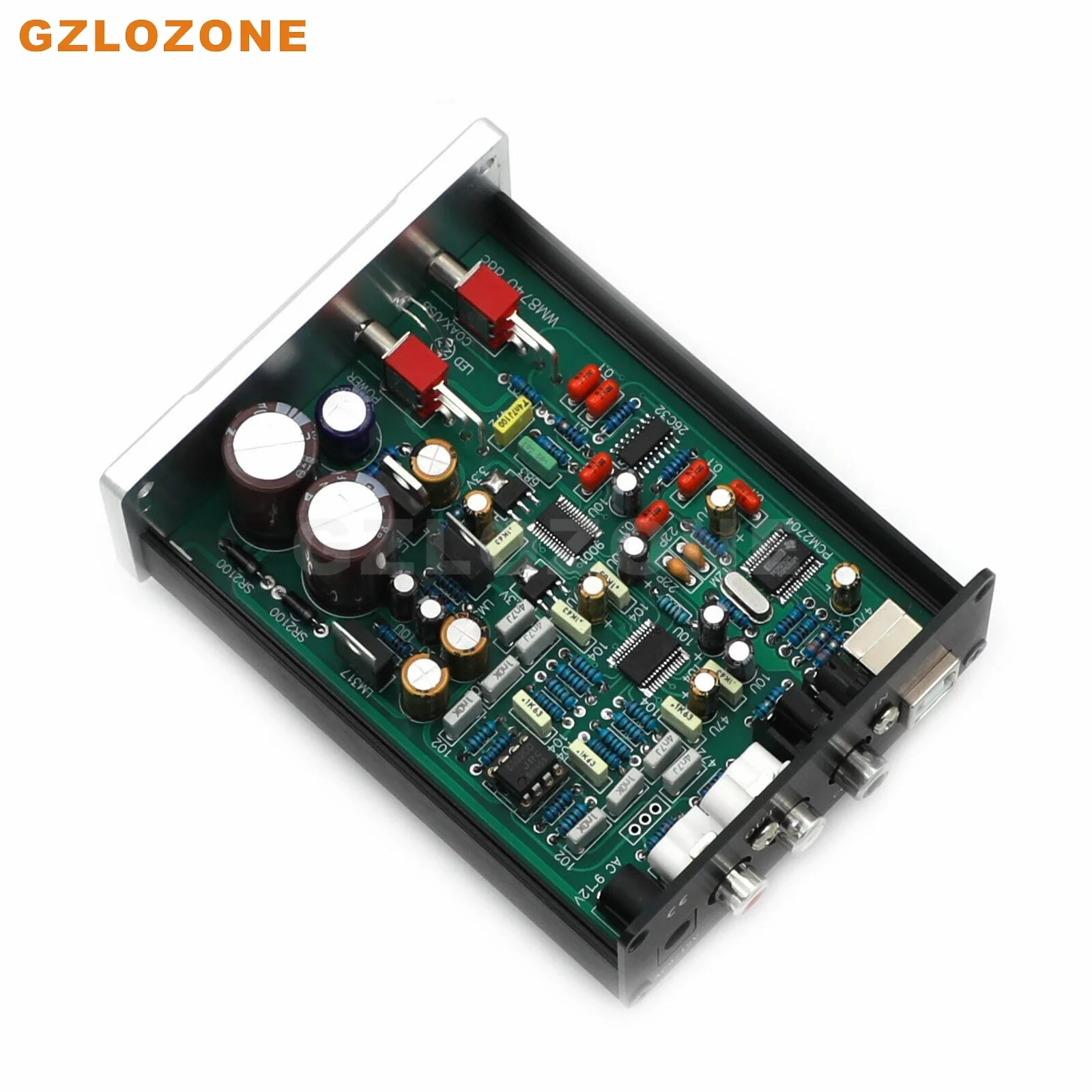 WM8740+DIR9001+PCM2704 Audio DAC / USB /COAX Audio Decoder Board