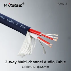 AVSSZ 2 Channels Snake Cables Multichannel Audio Signal Cable 2-conductor Shielded for Mixing Console XLR RCA 1/4