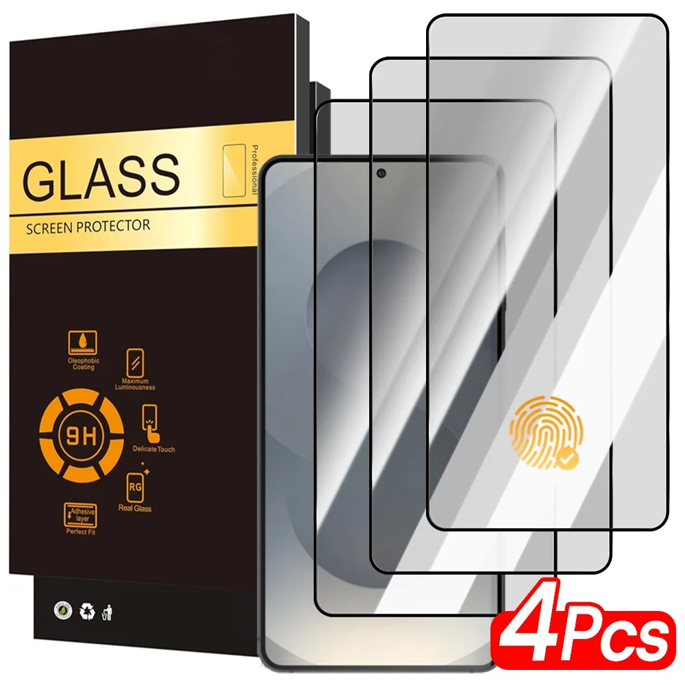 

1-4 шт. защитных пленок из закаленного стекла для Samsung Galaxy S26 S25 Ultra Plus S25 FE с поддержкой разблокировки по отпечатку пальца для S26U