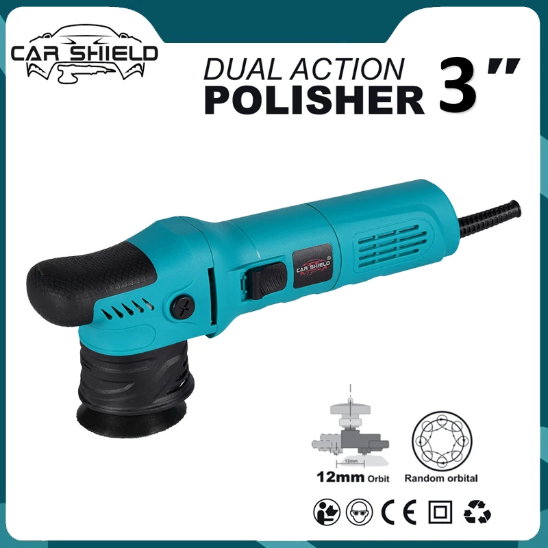 Car Shield 3 Inch Mini 550W 12mm Orbit Dual Action Polisher Auto Buffing Machine