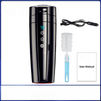12V Portable Car Heating Cup 400ml Stainless Steel Touch screen Digital Display Water Warmer Bottle Thermos cup Car Kettle