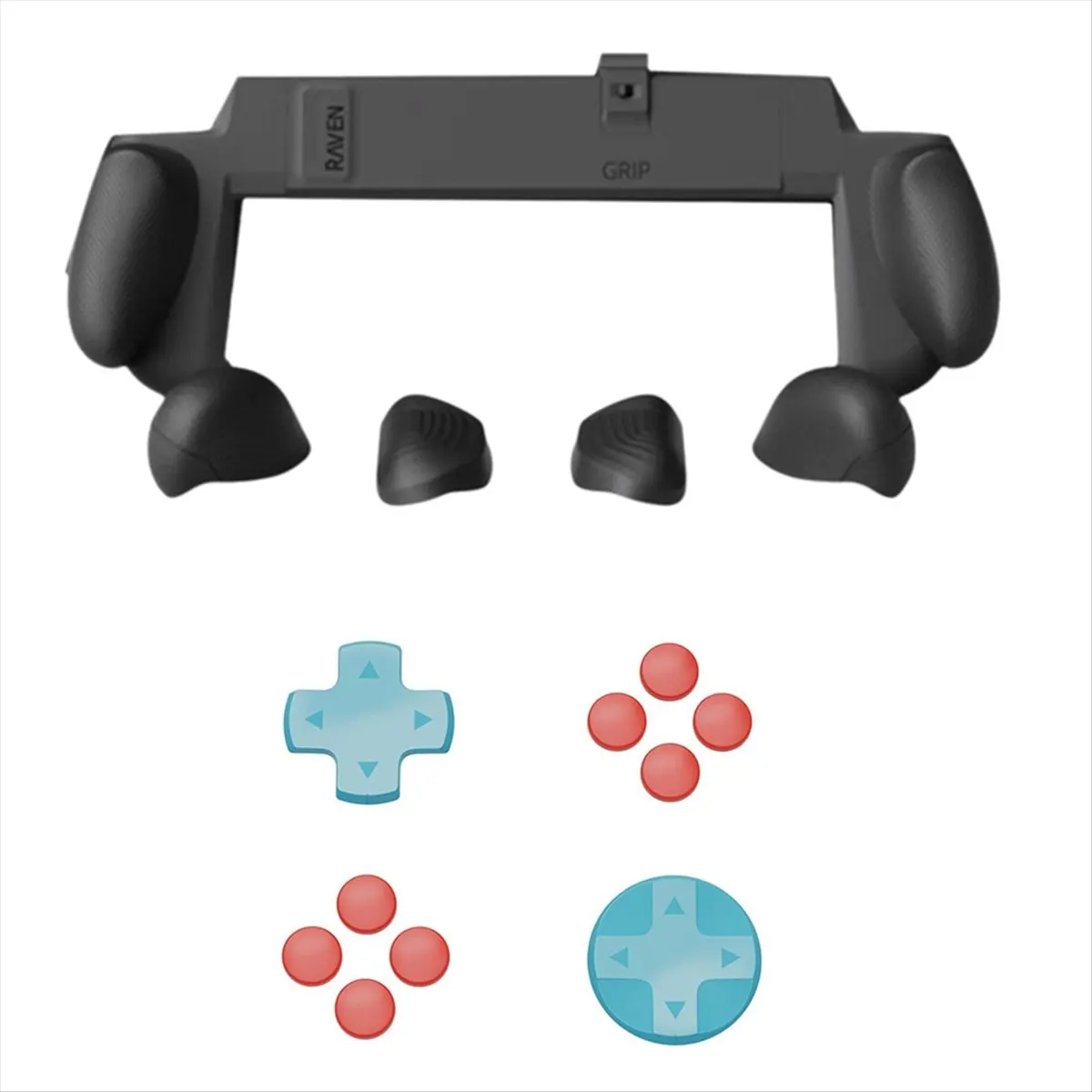 【♮•▲Today-Only!】For Switch2 Case Plastic Grip Protective Shell+Direction Keys+Button Caps Kit for Switch2 Grip Case Dust-Proof C
