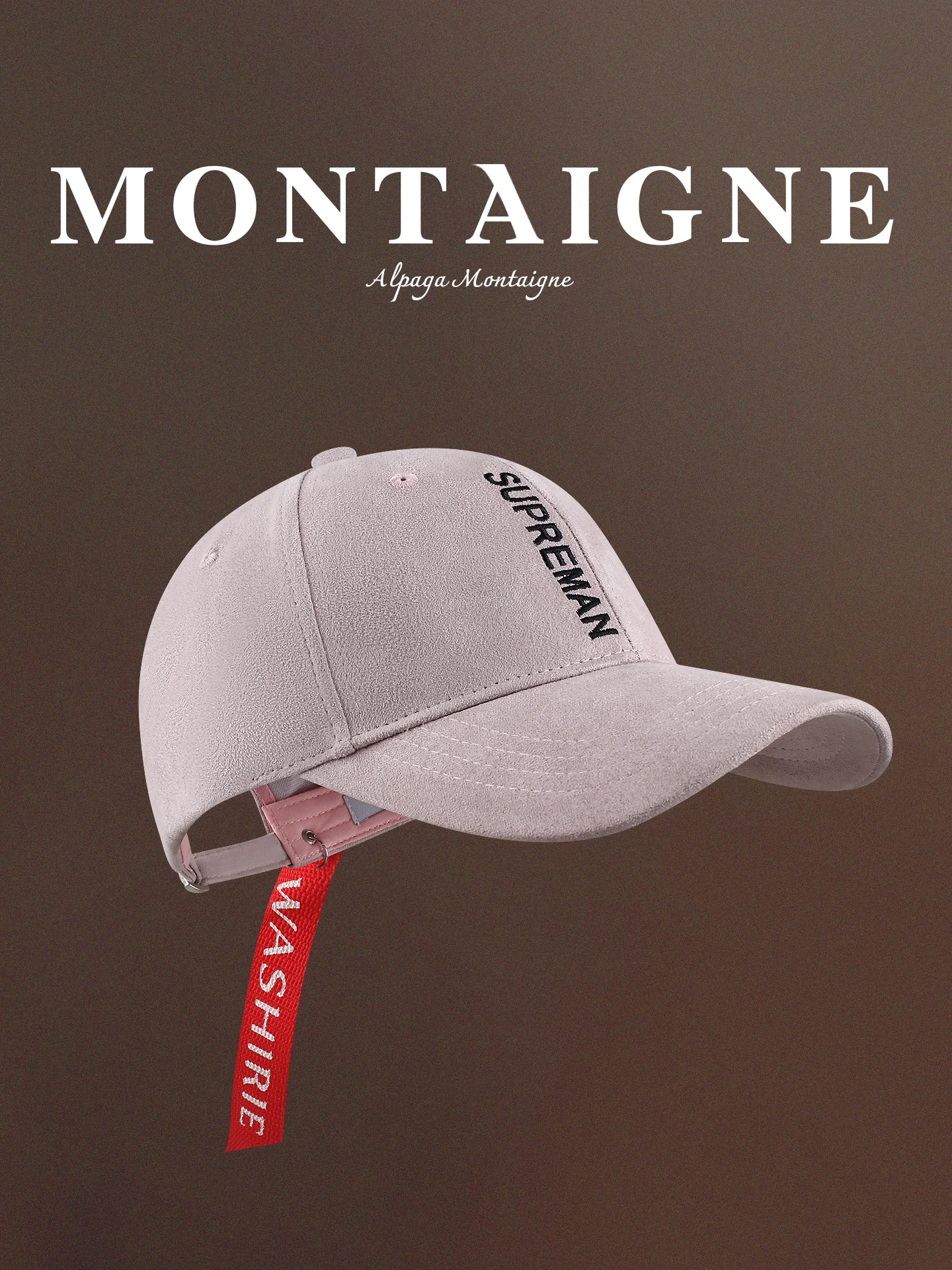 alpaga-montaigne-2026-casquette-de-baseball-style-americain-pour-grand-tour-de-tete-chapeau-a-visiere-en-polyester-pour-l'automne-et-l'hiver-effet-amincissant-pour-le-visage