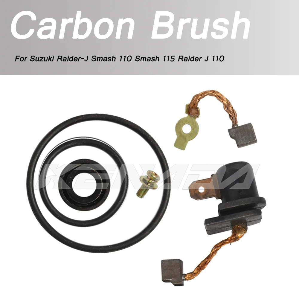 For Suzuki Raider-J Smash 110 Smash 115 Raider J 110 Carbon Brush Set